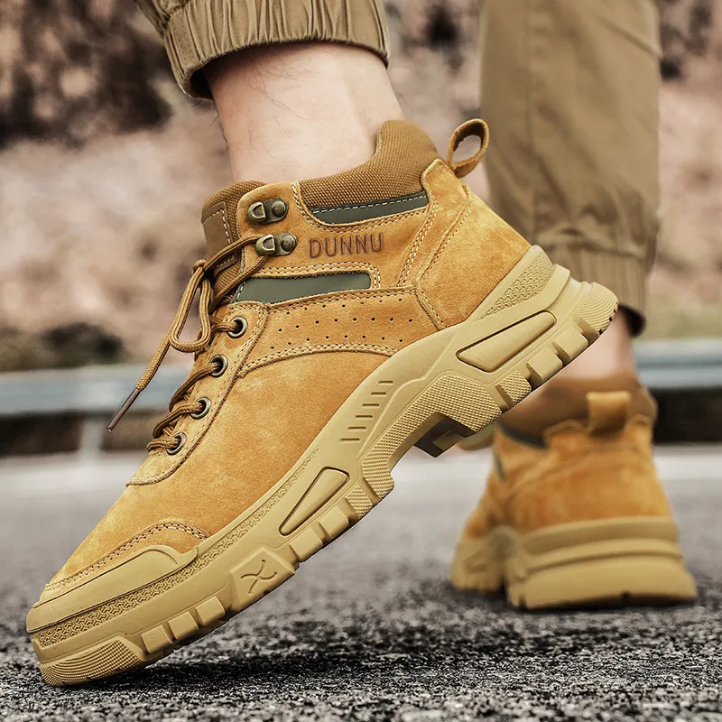 Dunnu Thermal Height Increasing Abrasion Resistant Short Outdoor Boots Men's-2