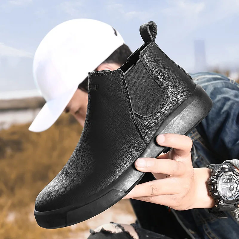Dunnu Ankle-Length Chelsea Boots Men's-19
