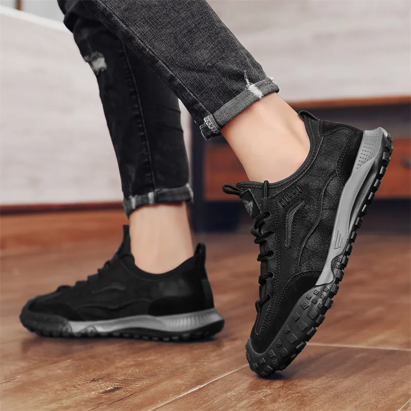 Dunnu Slip Resistant Low Top Casual Shoes Men's-11
