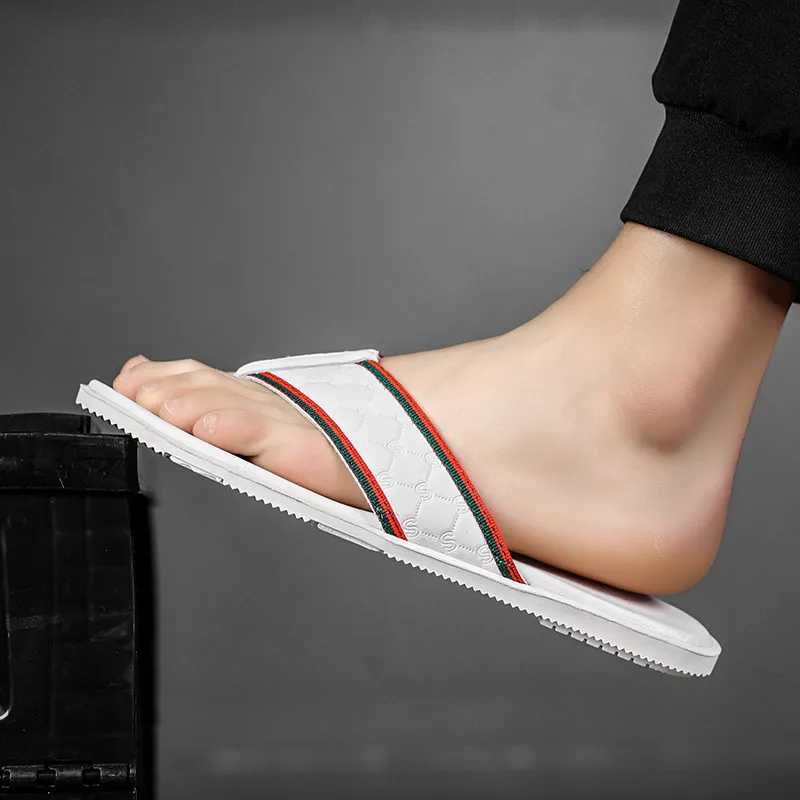 Dunnu Rubber Sole Abrasion Resistant Flip Flops Men's-7