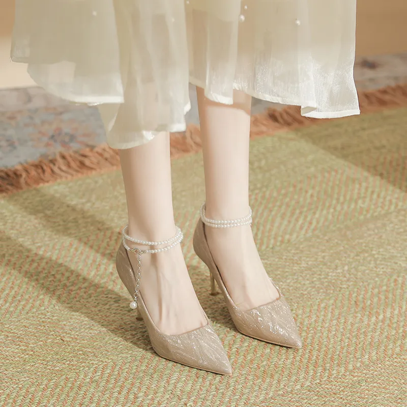 Dunnu Slim Heel High Heels Women's-5