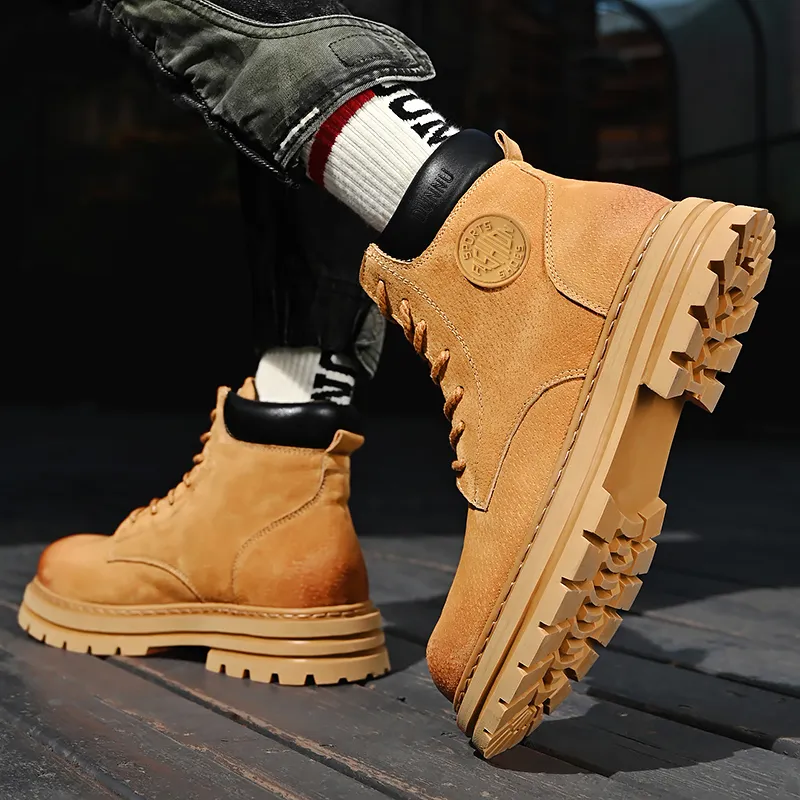 Dunnu Martin Boots Men Gold-2