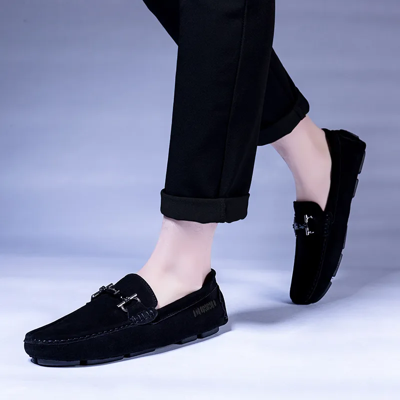Dunnu Loafers Men Blue-3