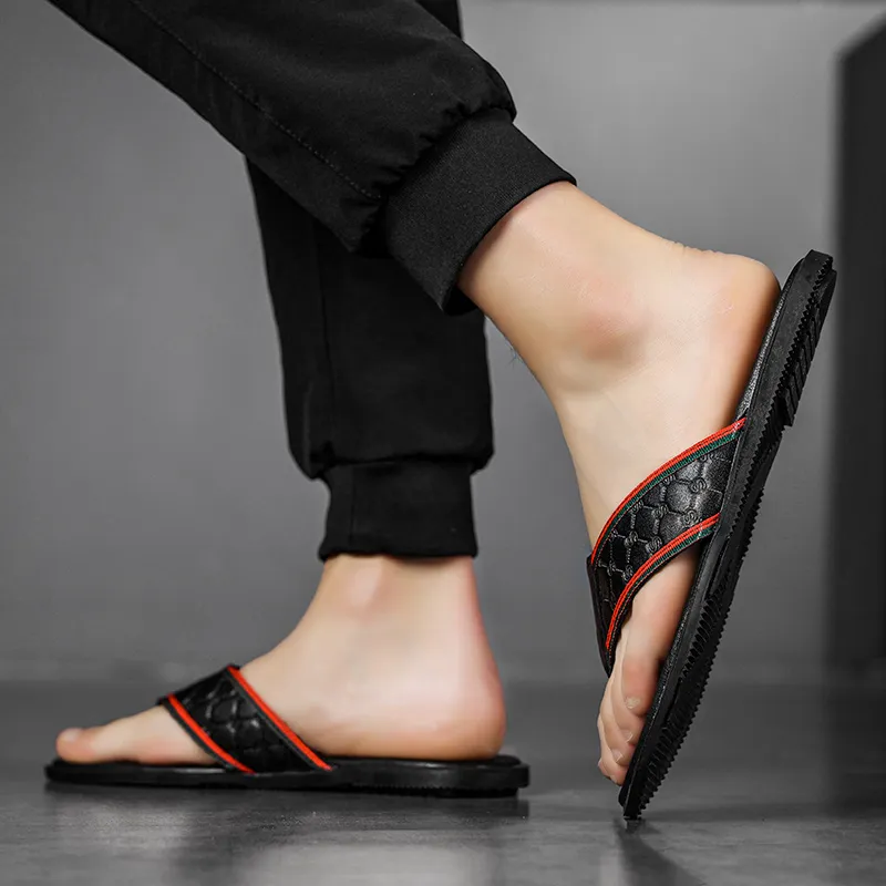 Dunnu Rubber Sole Abrasion Resistant Flip Flops Men's-2
