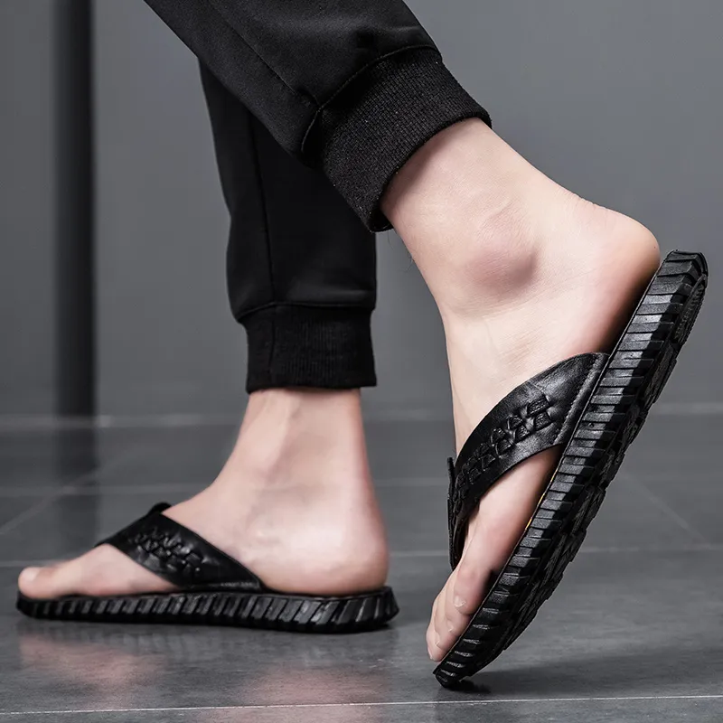 Dunnu Slip Resistant Flip Flops Men's-4