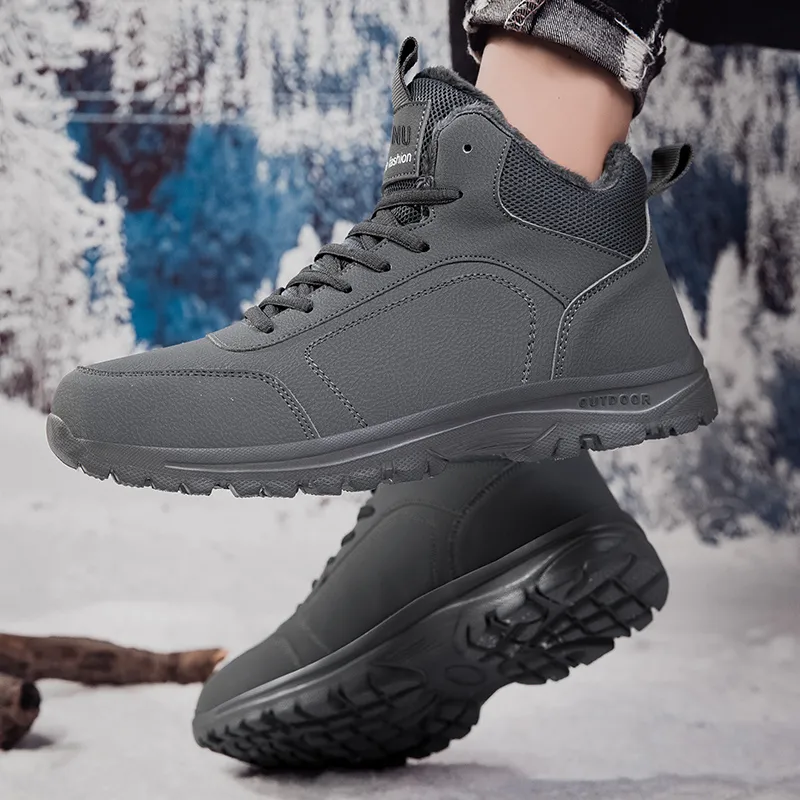 Dunnu Thermal Abrasion Resistant Slip Resistant High Top Casual Shoes Men's-8