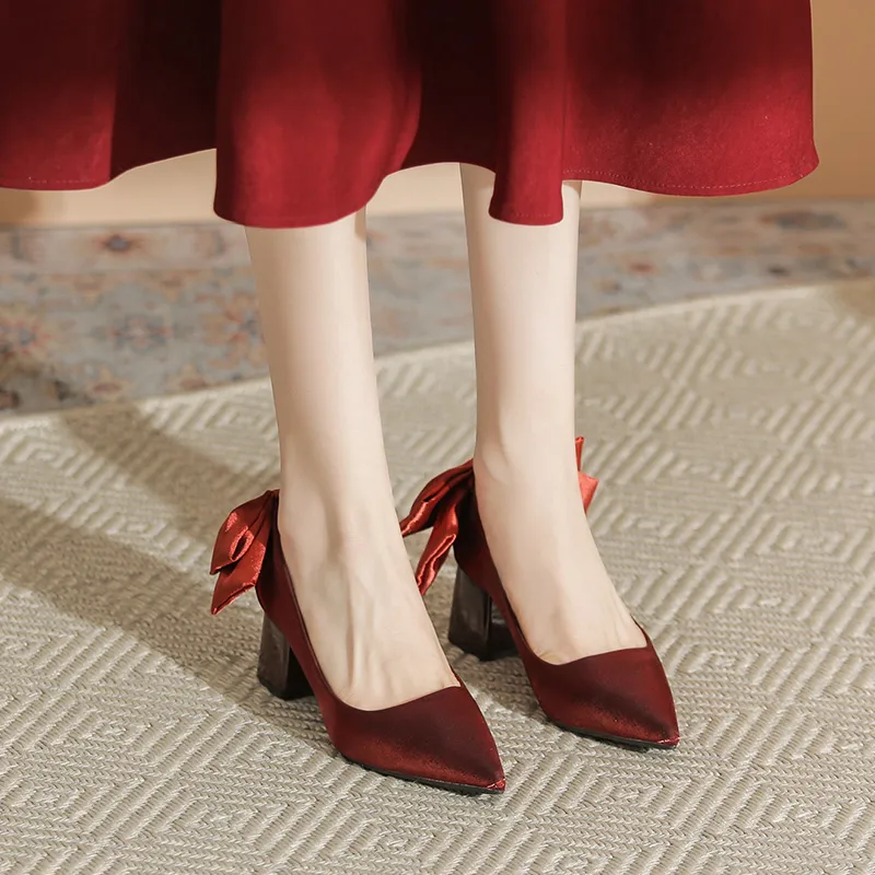 Dunnu Chunky Heel High Heels Women's-1