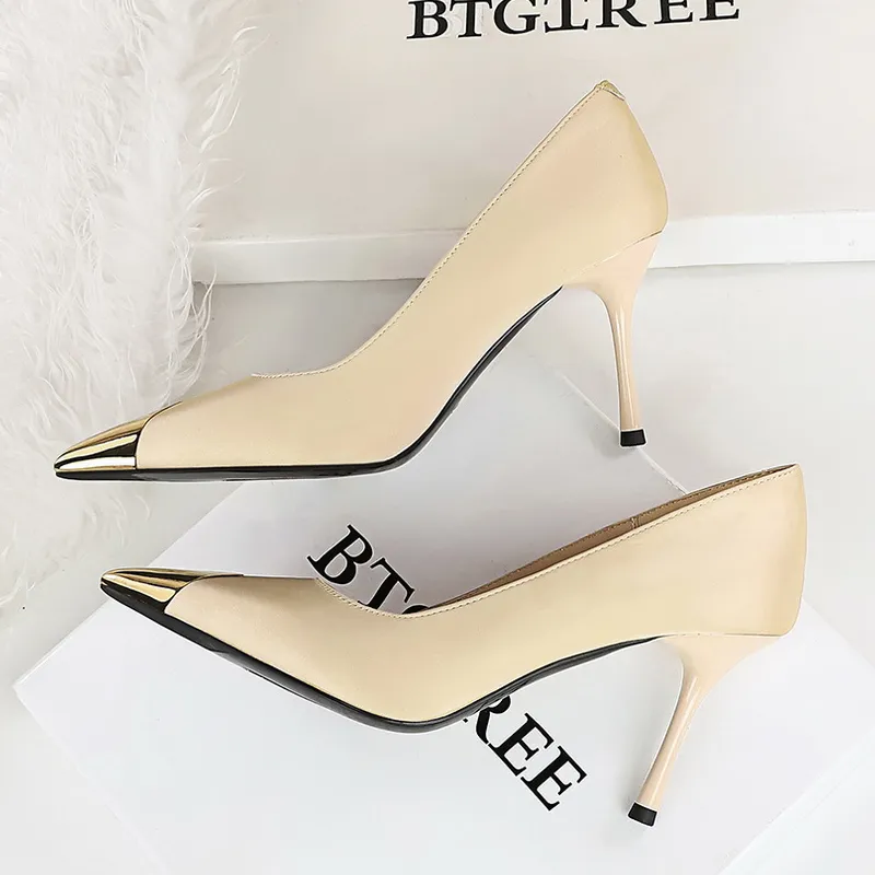 Dunnu Slim Heel High Heels 8.5cm Women's-5