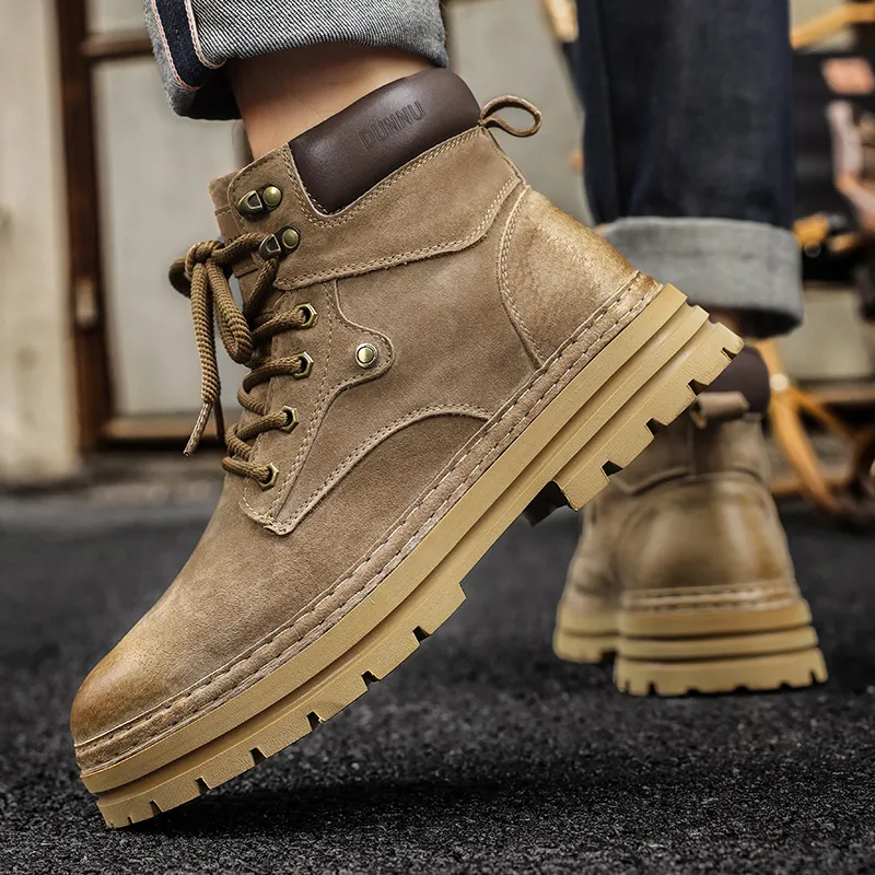 Dunnu Martin Boots Men Khaki-3