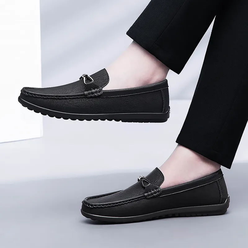 Dunnu Gommino Loafers Men Khaki-3