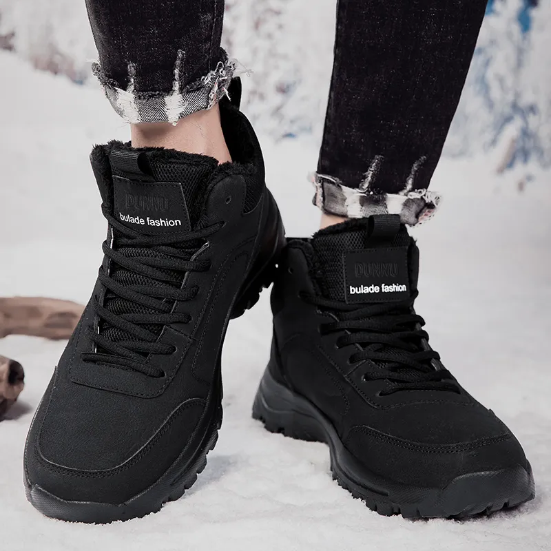 Dunnu Thermal Abrasion Resistant Slip Resistant High Top Casual Shoes Men's-14