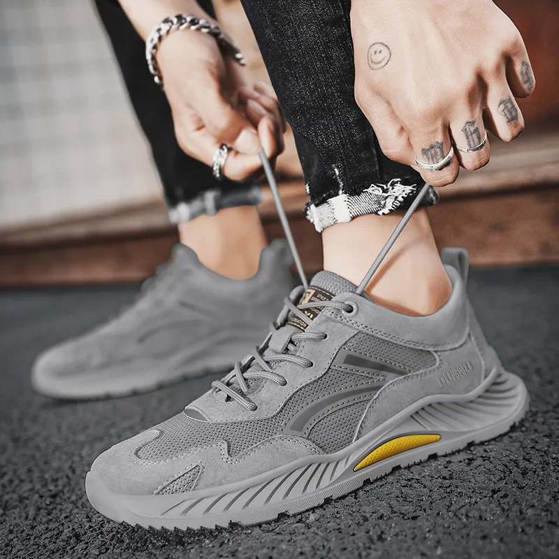 Dunnu Abrasion Resistant Cushioning Height Increasing Low Top Casual Shoes Men's-4