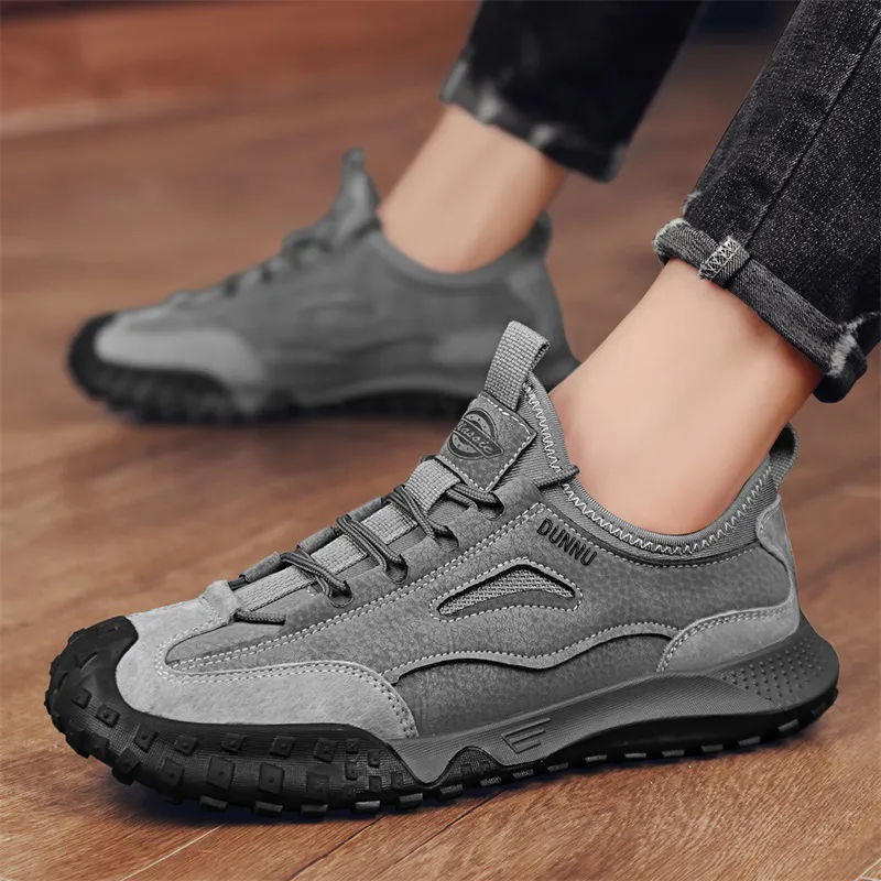 Dunnu Slip Resistant Low Top Casual Shoes Men's-5