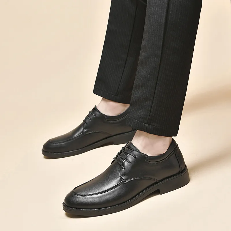 Dunnu Dress Shoes Men Low Top Black-2