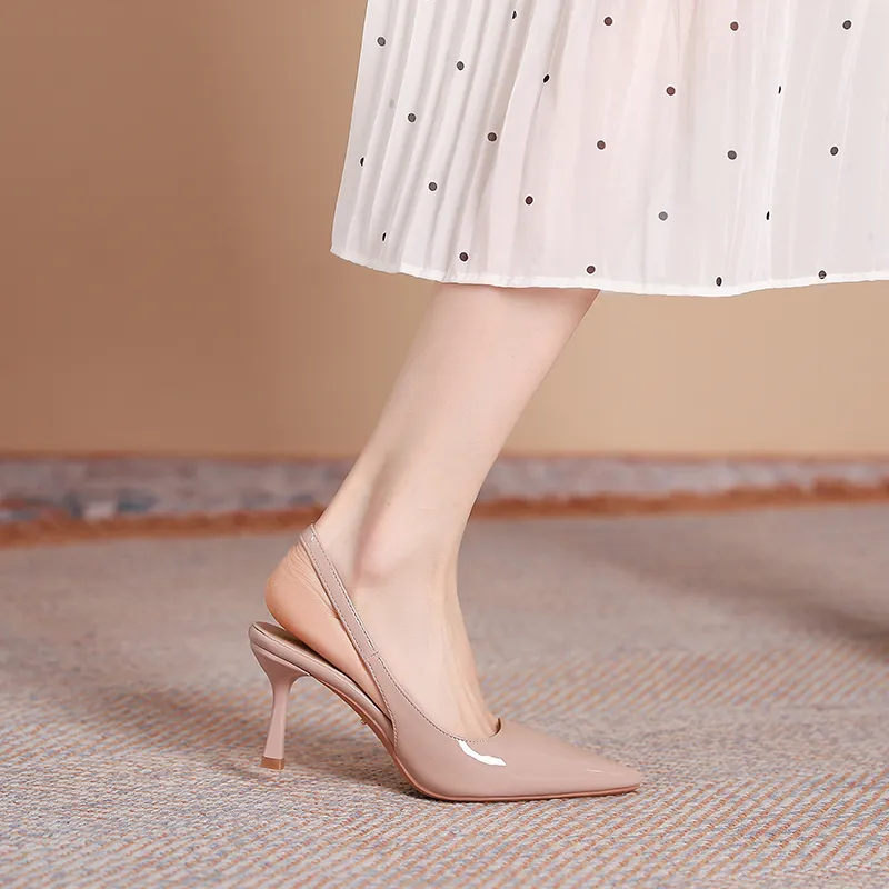 Dunnu High Heels Women's Nude-4