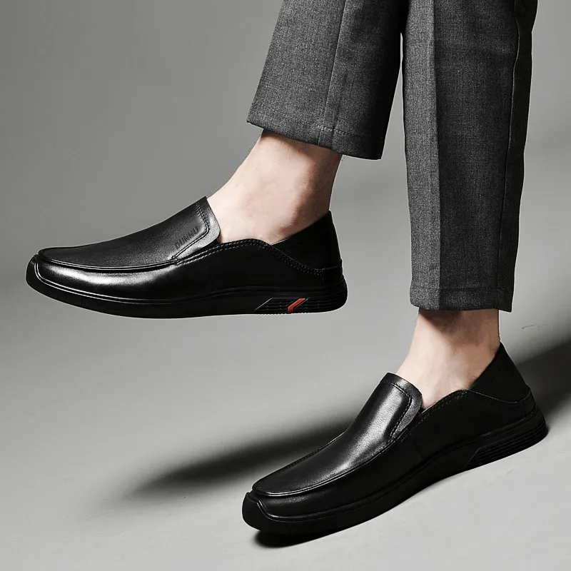 Dunnu Men's Casual Shoes Men Low Top Black-2