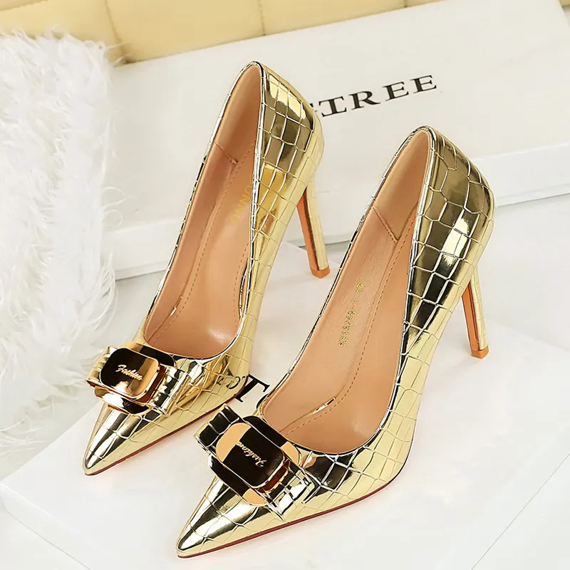 Dunnu Slim Heel High Heels 10CM Women's-15