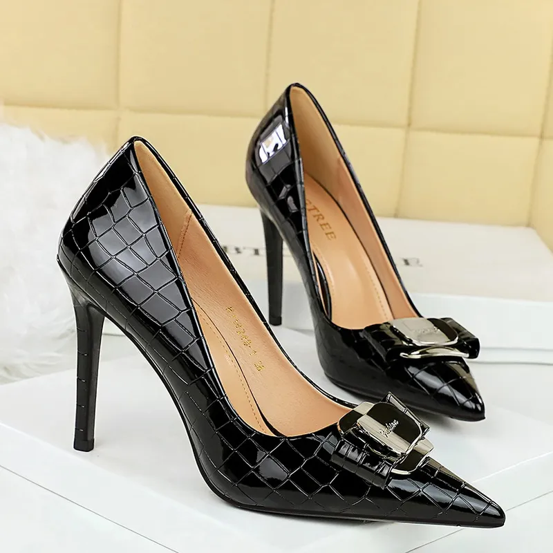 Dunnu Slim Heel High Heels 10CM Women's-11