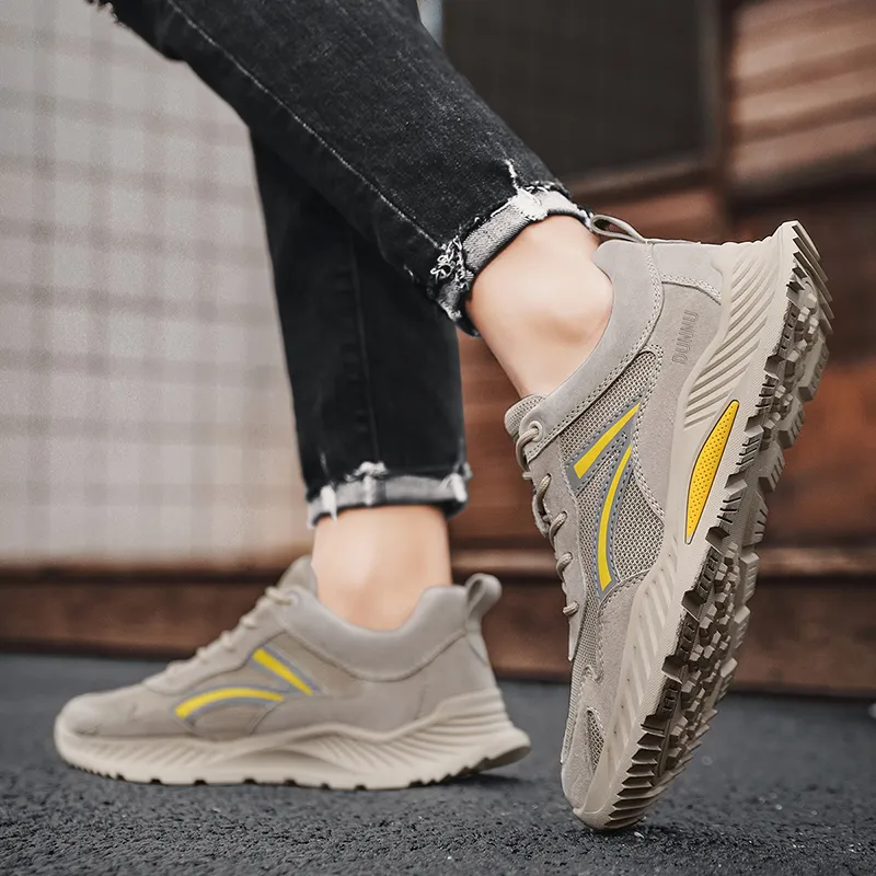 Dunnu Abrasion Resistant Cushioning Height Increasing Low Top Casual Shoes Men's-10