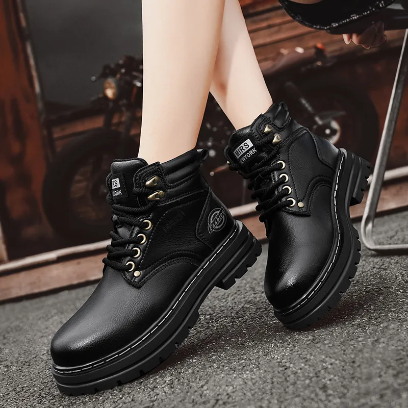 Dunnu Martin Boots Unisex Black-3