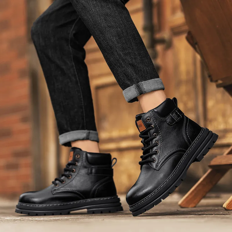 Dunnu Martin Boots Men Black-3