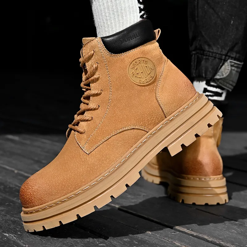Dunnu Martin Boots Men Gold-3