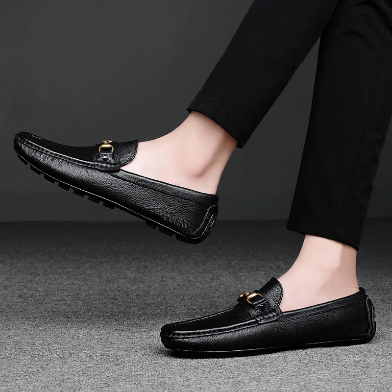 Dunnu Men's Casual Shoes Men Low Top Black-3