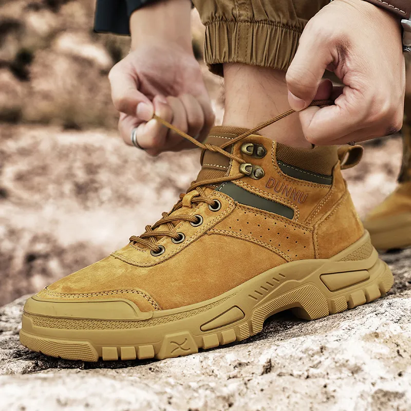 Dunnu Thermal Height Increasing Abrasion Resistant Short Outdoor Boots Men's-3