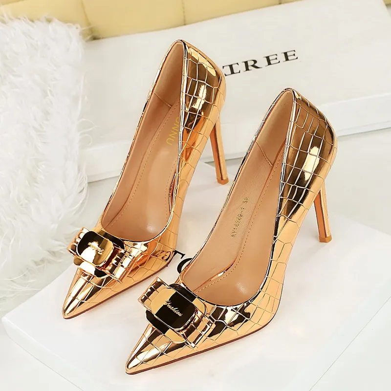 Dunnu Slim Heel High Heels 10CM Women's-19