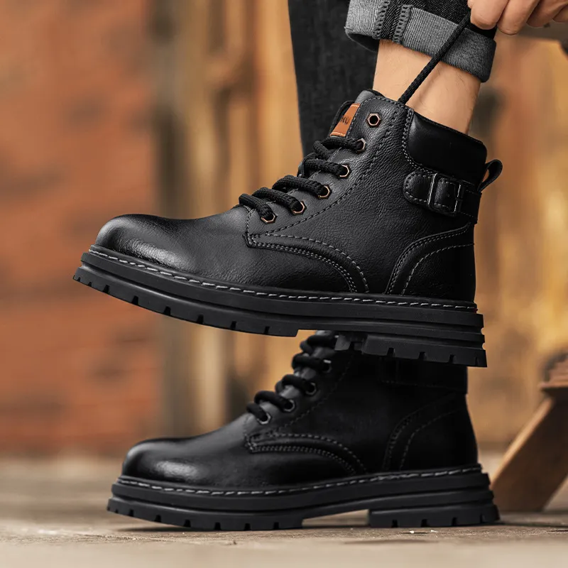 Dunnu Martin Boots Men Black-2