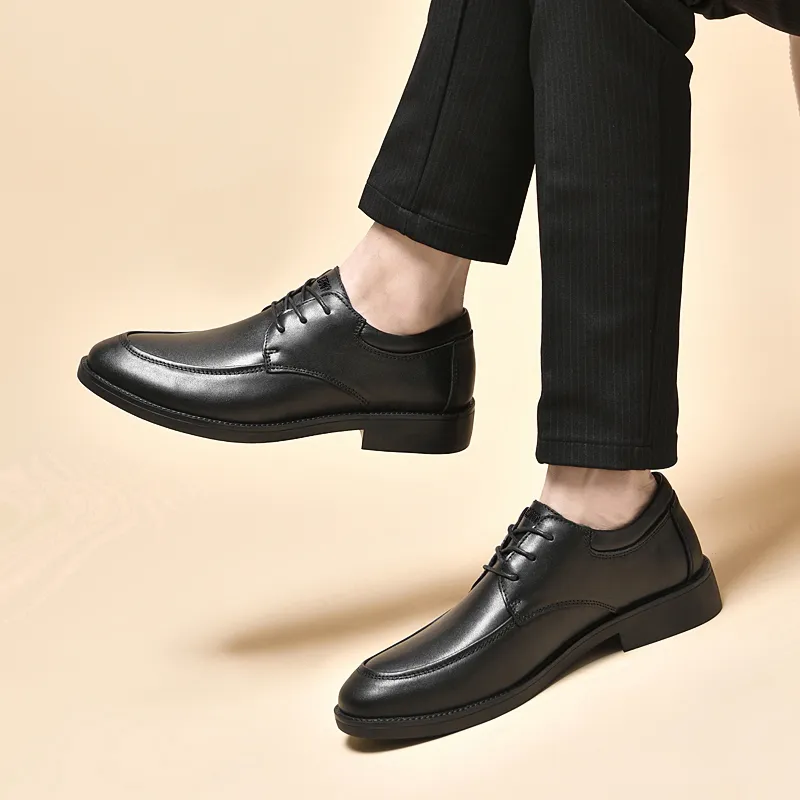 Dunnu Dress Shoes Men Low Top Black-3