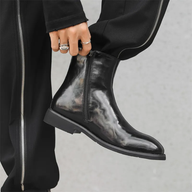 Dunnu Ankle Boots Men Black-3
