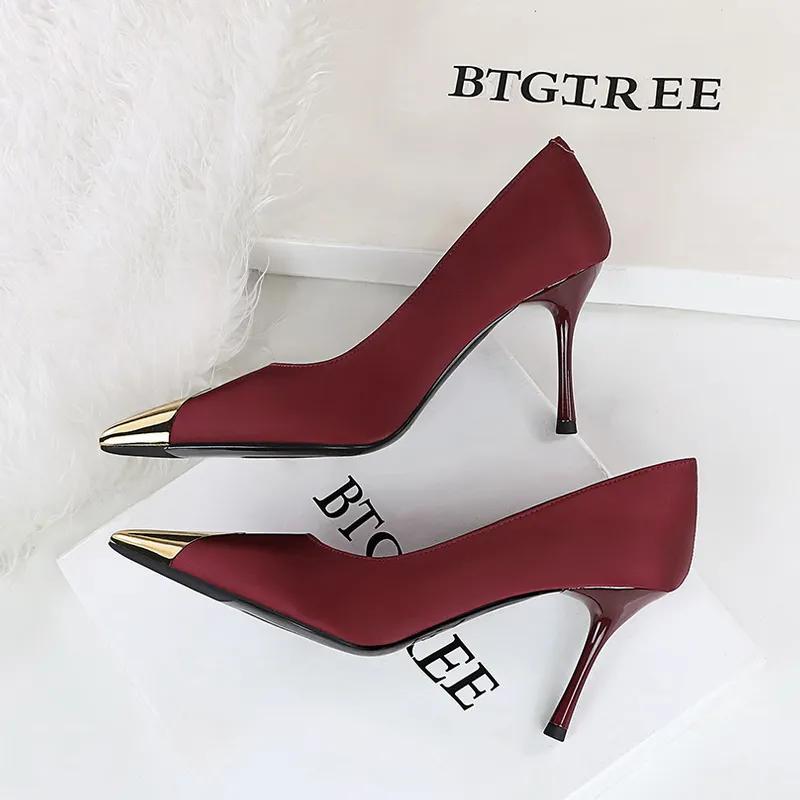 Dunnu Slim Heel High Heels 8.5cm Women's-8