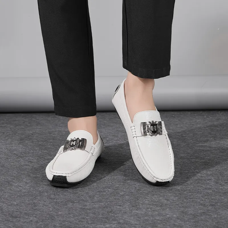 Dunnu Loafers Men White-6