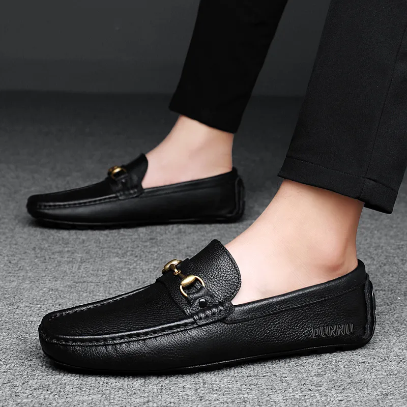 Dunnu Men's Casual Shoes Men Low Top Black-2