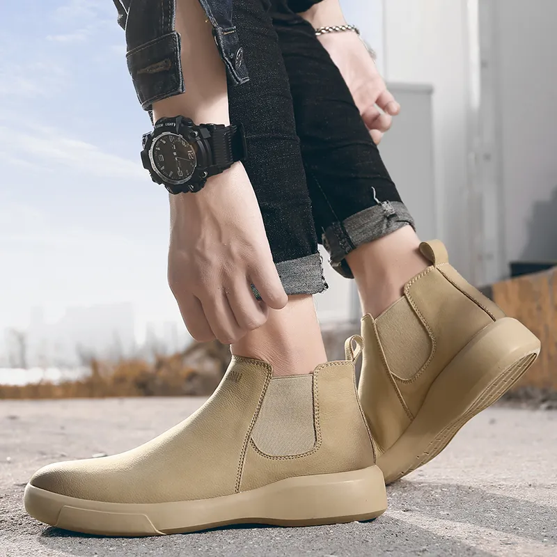 Dunnu Ankle-Length Chelsea Boots Men's-27