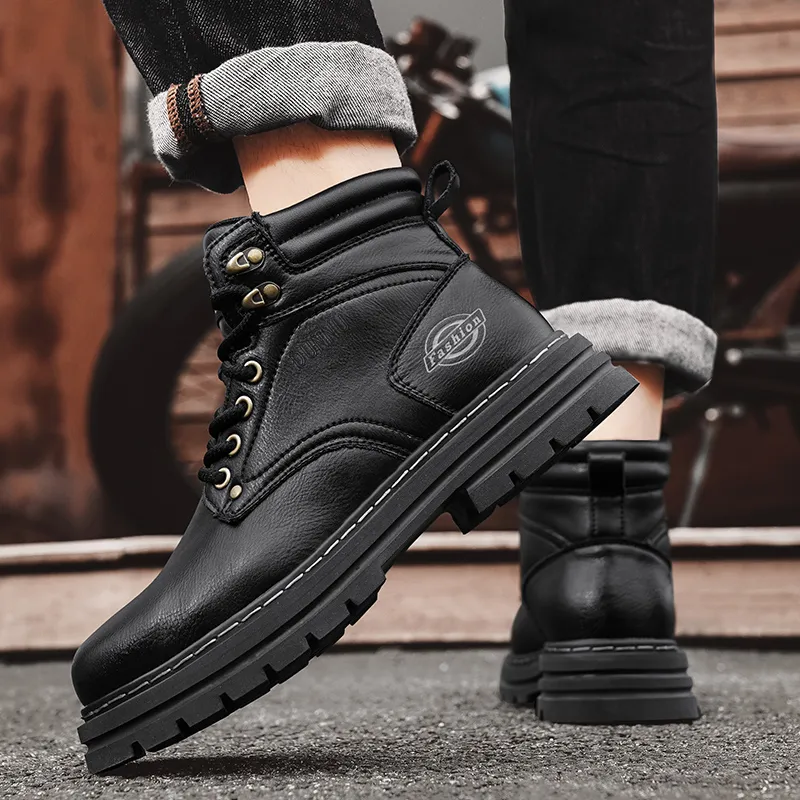 Dunnu Martin Boots Unisex Black-4