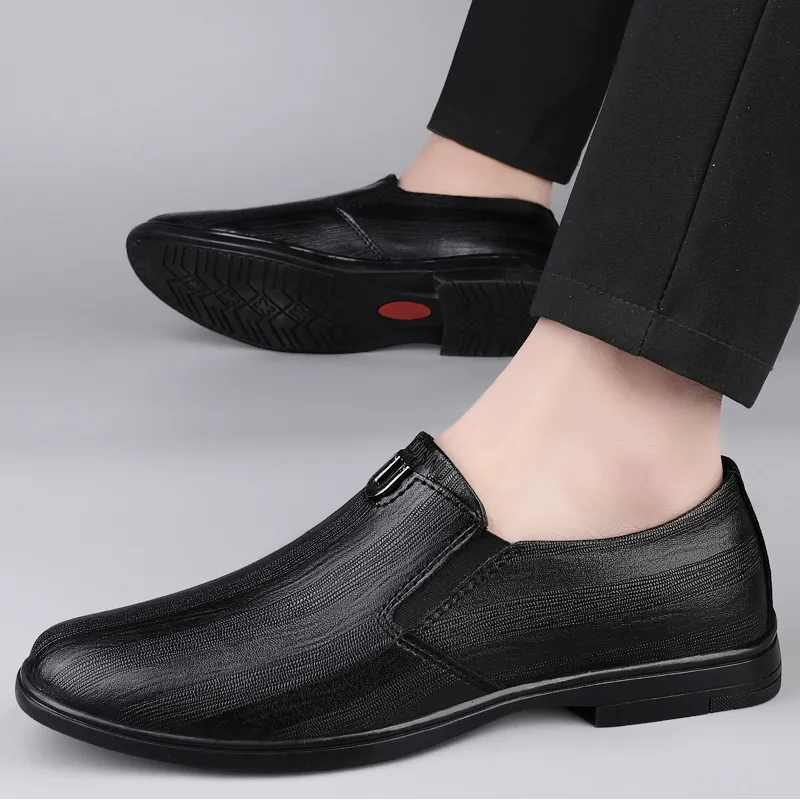 Dunnu Cushioning, Abrasion Resistant, Waterproof, And Breathable Height Increasing Low Top Casual Shoes Unisex Black-4