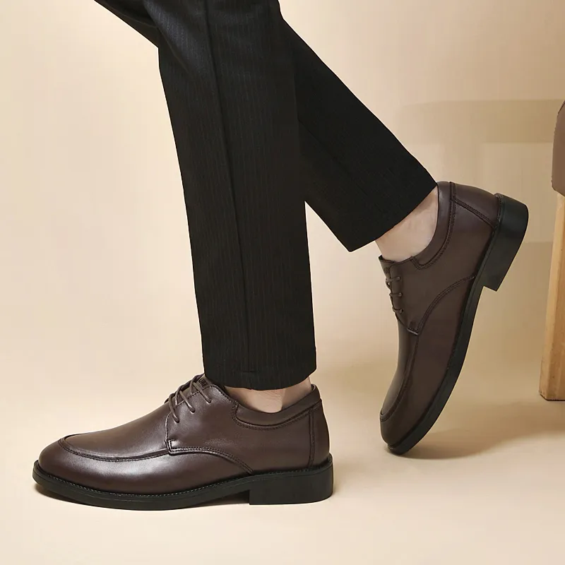 Dunnu Dress Shoes Men Low Top Black-8
