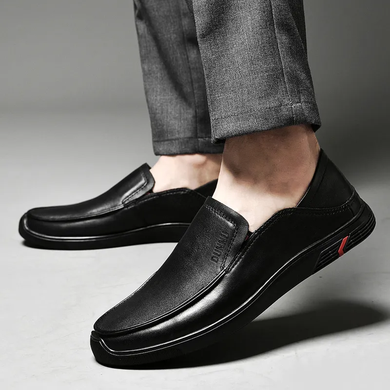 Dunnu Men's Casual Shoes Men Low Top Black-3