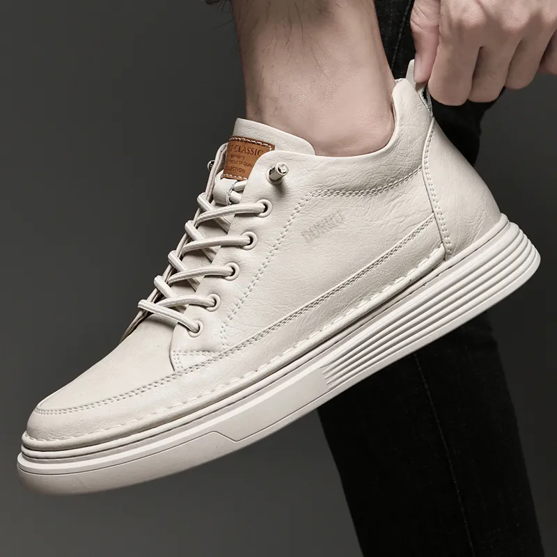 Dunnu Wear-Resistant Height Increasing Slip-Resistant Low-Top Skateboard Shoes Men's-11