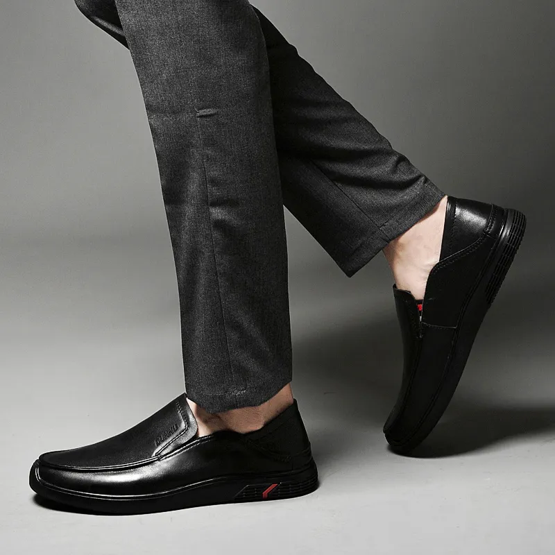 Dunnu Men's Casual Shoes Men Low Top Black-4