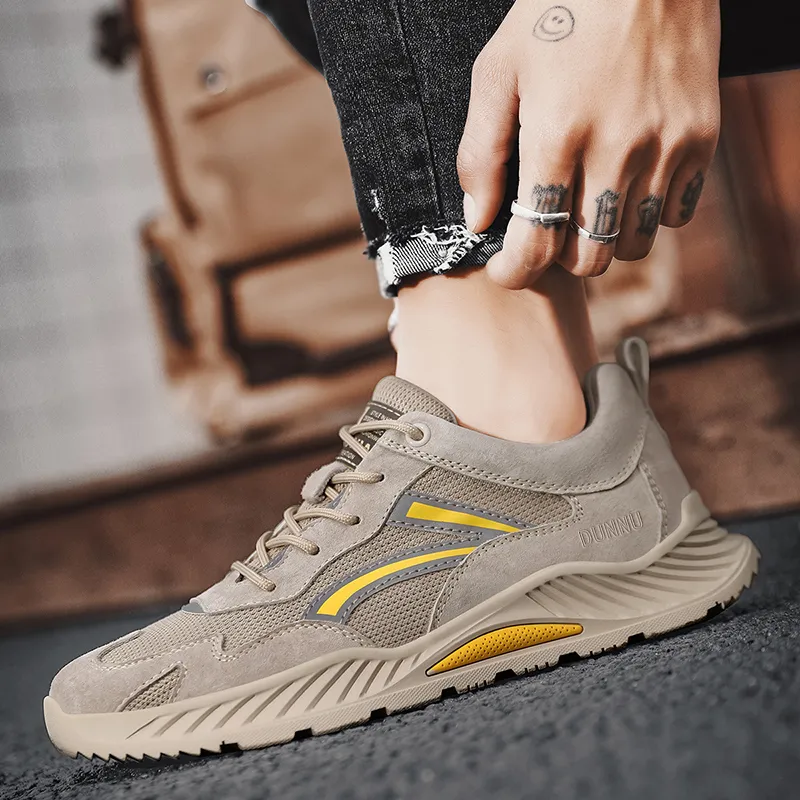 Dunnu Abrasion Resistant Cushioning Height Increasing Low Top Casual Shoes Men's-8