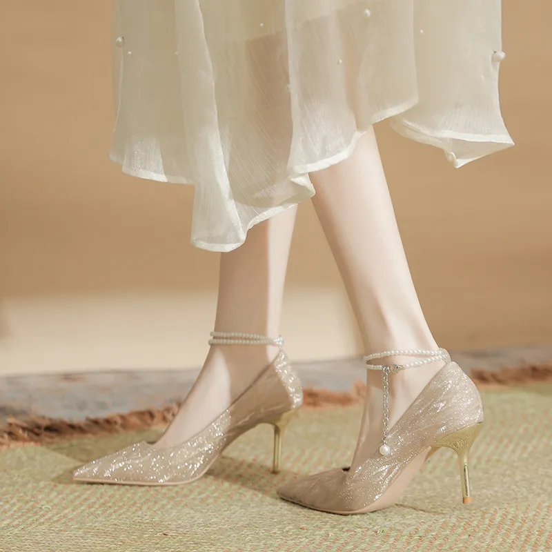 Dunnu Slim Heel High Heels Women's-3