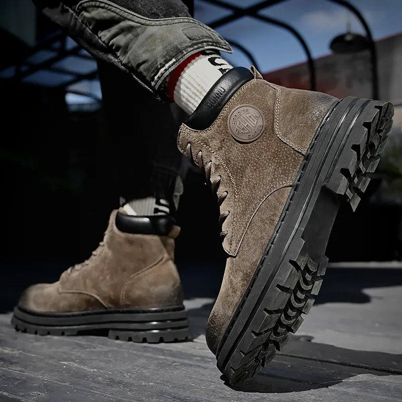 Dunnu Martin Boots Men Gold-12