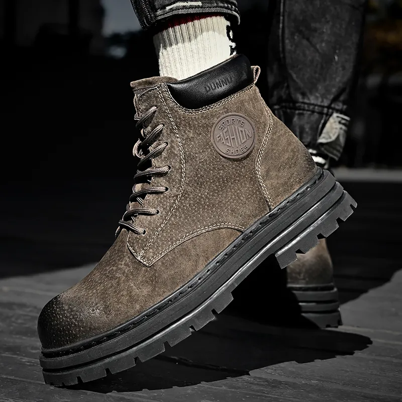 Dunnu Martin Boots Men Gold-13