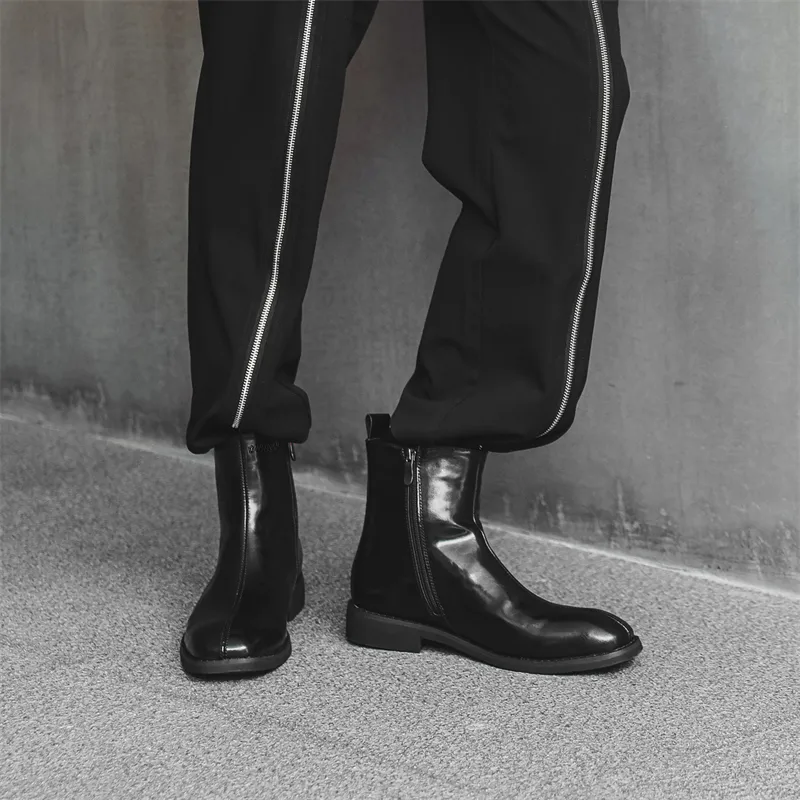 Dunnu Ankle Boots Men Black-4