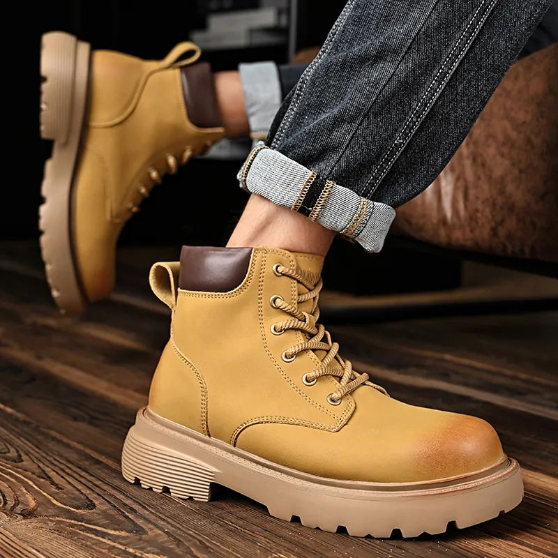 Dunnu Martin Boots Men Gold-2