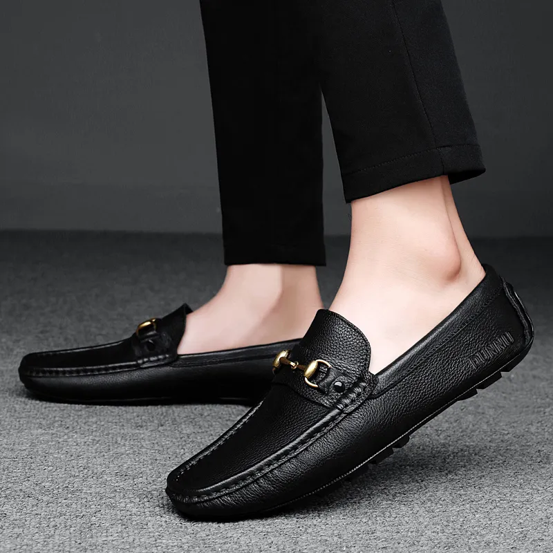 Dunnu Men's Casual Shoes Men Low Top Black-4