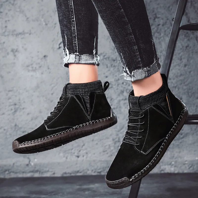 Dunnu Ankle Boots Men Black-4